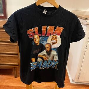 Slim Shady Eminem Graphic T-Shirt - Men’s Medium Gildan Heavy Cotton